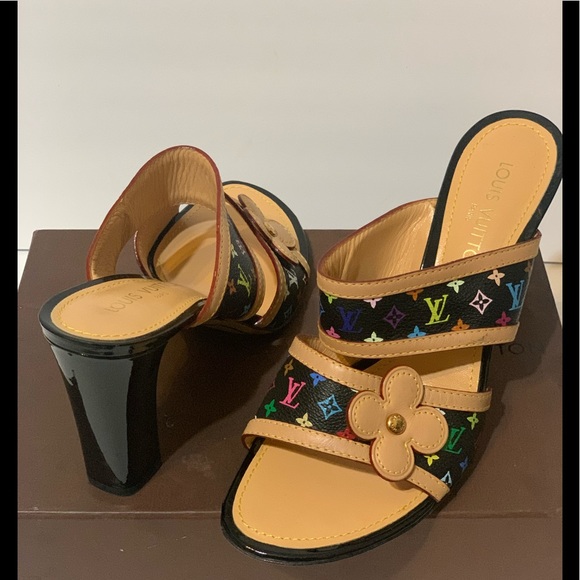 Louis Vuitton Monogram Multicolor Sandal 41 - Picture 5 of 6